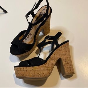 NWOT American Rag Sz 5 Black Platform Chunky Heels